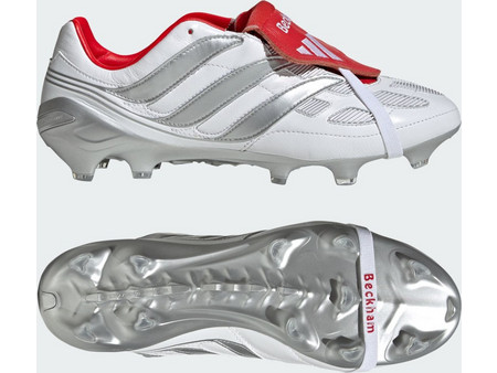 Adidas Predator Precision David Beckham FG KH8138 Ποδοσφαιρικά Παπούτσια με Τάπες Λευκά Κόκκινα