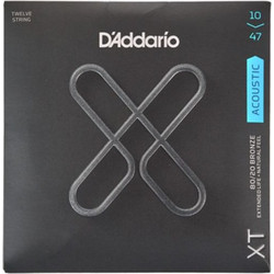 D'Addario XTABR1047 Σετ 12 Χορδές Ακουστικής Κιθάρας 80/20 Bronze 10-47" Light Tension