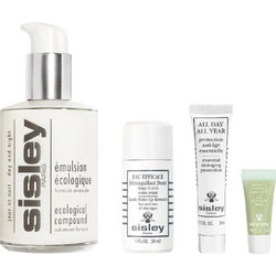Sisley Ecological Case Facial Emulsion 125ml + Makeup Remover 30ml + Facial Cream 10ml + Eye Contour Cream 2ml