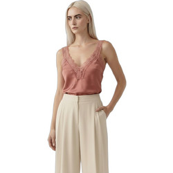 Helmi Γυναικείο Χειμερινό Lingerie Top Σατέν Ροζ 58-03-101
