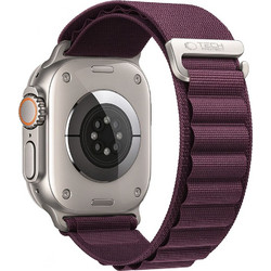 Tech-Protect Nylon Pro Λουράκι Υφασμάτινο Deep Burgundy (Apple Watch 42 / 44 / 45 / 49mm)