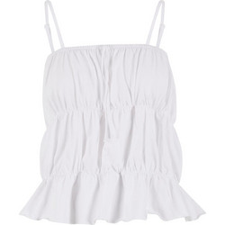 Urban Classics Γυναικείο Καλοκαιρινό Top Βαμβακερό Λευκό TB7532-00220