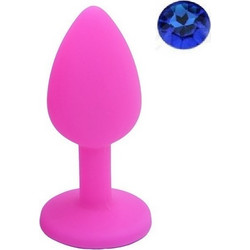 Guilty Toys Small Πρωκτική Σφήνα Diamond Plug 7cm Μπλε Ροζ ES23088