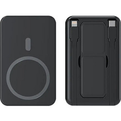 Sunix Wireless Magsafe Power Bank 10000mAh 22.5W με Ενσωματωμένα Καλώδια USB-C & Lightning Black 70040977