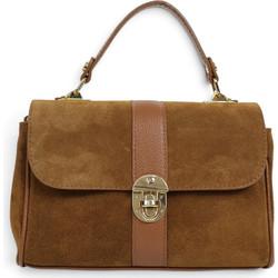 Passaggio Leather Γυναικεία Τσάντα Χειρός Σουέτ Ταμπά 5005-KR-05