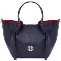 Tuscany Leather Γυναικεία Τσάντα Χειρός Δερμάτινη Navy Μπλε TL142482