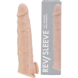 Kinksters Rev-Sleeve Κάλυμμα Επιμήκυνσης Πέους 18.6cm Μπεζ