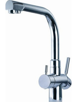 Veluda Classic 3IN1 Μπαταρία Κουζίνας Πάγκου Τριπλής Παροχής Ανάμεικτη Inox