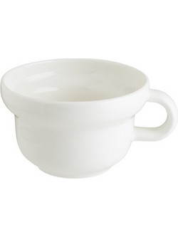 Bonna Kaff Σετ Φλιτζάνια Cappuccino Πορσελάνης Λευκά 250ml 6τμχ KAF01CPF