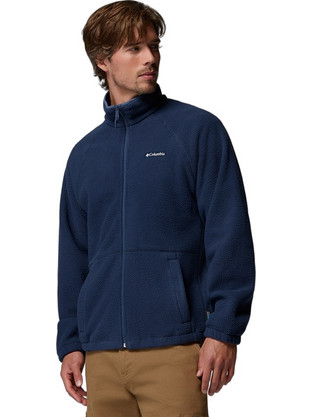Columbia Ανδρική Ζακέτα Fleece με Φερμουάρ Navy Μπλε 2176101-464