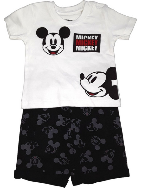 Nickelodeon Mickey Σετ Μπλουζάκι με Σορτσάκι Λευκό