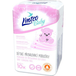 Linteo Σετ Σελτεδάκια Αλλαξιέρας Μωρού Λευκά 60x60cm 10τμχ