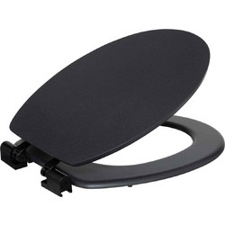 5Five Simply Smart Καπάκι Λεκάνης Οβάλ Ξύλινο Soft Close Μαύρο 50x37cm 17302548