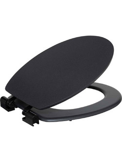 5Five Simply Smart Καπάκι Λεκάνης Οβάλ Ξύλινο Soft Close Μαύρο 50x37cm 17302548