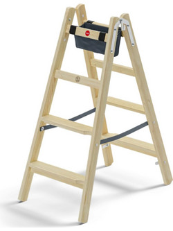 Hailo Master H80 Διπλή Σκάλα Αλουμινίου Με 2x4 Σκαλοπάτια Hailo H80