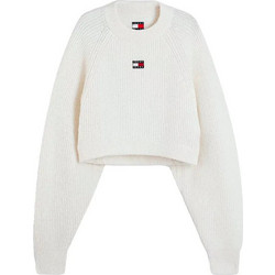 Tommy Jeans Γυναικεία Πλεκτή Μπλούζα Εκρού DW0DW22024-YBH