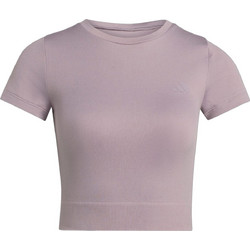 Adidas Workout Essentials Γυναικείο Αθλητικό Crop Top Λιλά JZ0130