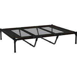PawHut Υπερυψωμένο Κρεβάτι Σκύλου Μαύρο 122x92cm D04-069V00BK