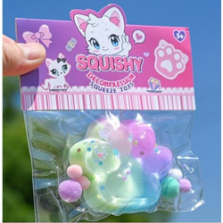 Blue Toys Πατουσάκι Γάτας Ουράνιο Τόξο Squishy Πολύχρωμο