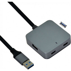 Value 12.99.1124 USB Hub 3.0 USB-A με 4 Θύρες USB-A / USB-C