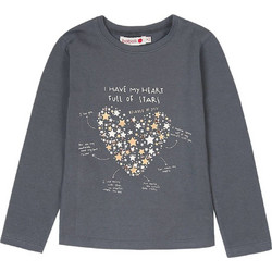 Boboli Παιδικό T-Shirt Μακρυμάνικο Ανθρακί 416078-8097