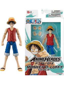 Bandai One Piece Anime Heroes Monkey D. Luffy East Blue 17cm