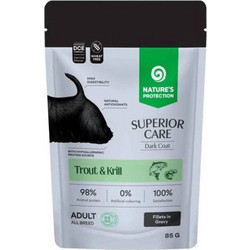 Nature's Protection Superior Care Dark Coat Grain Free with Trout & Krill 85gr