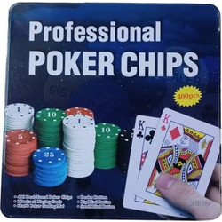 Σετ 400 Αριθμημένες Μάρκες Poker σε Μεταλλικό Κουτί με 2 Τράπουλες & Τσόχα 41738