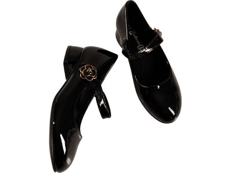 Zak Shoes Παιδικές Μπαλαρίνες Λουστρίνι με Σκρατς Μαύρες SD12329