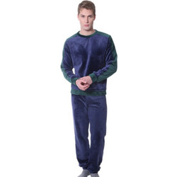 Mario Uomo Χειμωνιάτικες Ανδρικές Πιτζάμες Fleece Navy Μπλε 26651-006
