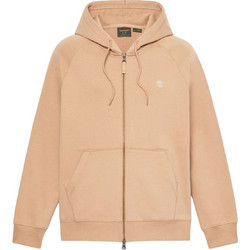 Timberland Ανδρική Ζακέτα Φούτερ με Κουκούλα και Φερμουάρ Μπεζ TBC0YHB8DF0