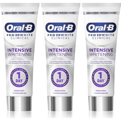 Oral-B Pro-3D Intensive Whitening Οδοντόκρεμα για Λεύκανση 3x75ml
