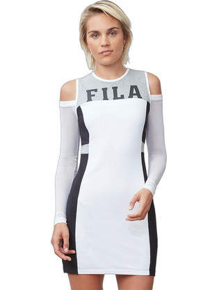 Fila Mini Αθλητικό Φόρεμα Λευκό LW173E84-100