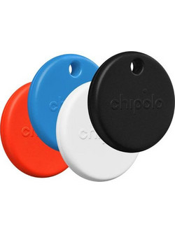 Chipolo Anti-Lost Trackers Apple Find My Red Blue White Black 4 Pack