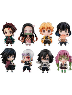 MegaHouse Demon Slayer Kimetsu no Yaiba Tanjiro & Friends Φιγούρες 5cm 8τμχ