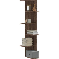 vidaXL Γωνιακή Βιβλιοθήκη Τοίχου 36.5x36.5x140cm 852633