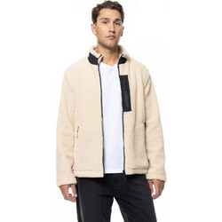 Biston Ανδρική Ζακέτα Fleece με Φερμουάρ Μπεζ 56-201-061