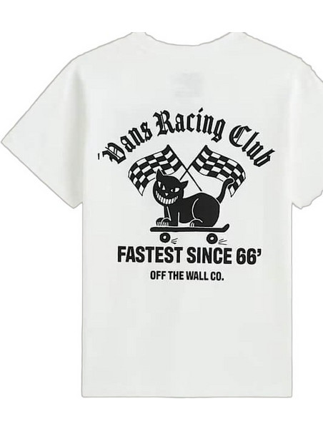 Vans Cat Club Παιδικό T-Shirt Λευκό VN000W9AWHT