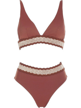 Gsecret Bikini Set Τριγωνάκι Ψηλόμεσο Rusted Q17566-38495