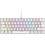 Rampage Plower K60 Μηχανικό Gaming Πληκτρολόγιο 60% με Custom Blue Διακόπτες RGB White