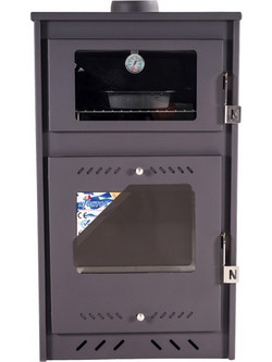 Ntontos No 200 Ατσάλινη Ξυλόσομπα με Φούρνο 15kW