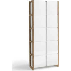 Δρύινη αποθηκευτική ντουλάπα COMPO Π80xΥ190cm