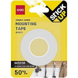 Deli Ταινία Διπλής Όψης Αφρώδης 25,4mm x 1,5m BBL