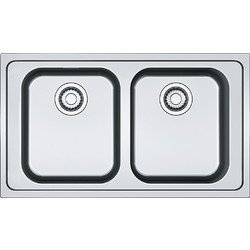 Franke Smart SRX 620-86 Ένθετος Νεροχύτης Inox Σατινέ 86x50cm