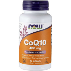 Now Foods CoQ10 400mg 30 Μαλακές Κάψουλες