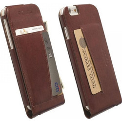 KRUSELL KALMAR ΘΗΚΗ IPHONE 6S/6 4.7in LEATHER WALLET CASE BROWN