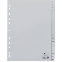 Διαχωριστικά A4 Durable 6513 πλαστικά γκρι A-Z