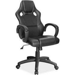 MP 056 Καρέκλα Gaming Δερματίνης Μαύρη
