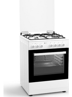 Thermogatz TGS-5020 WH Κουζίνα Αερίου 53lt με Εστίες Αερίου 60cm