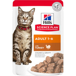 Hill's Science Plan Adult 1-6 with Turkey in Gravy 85gr